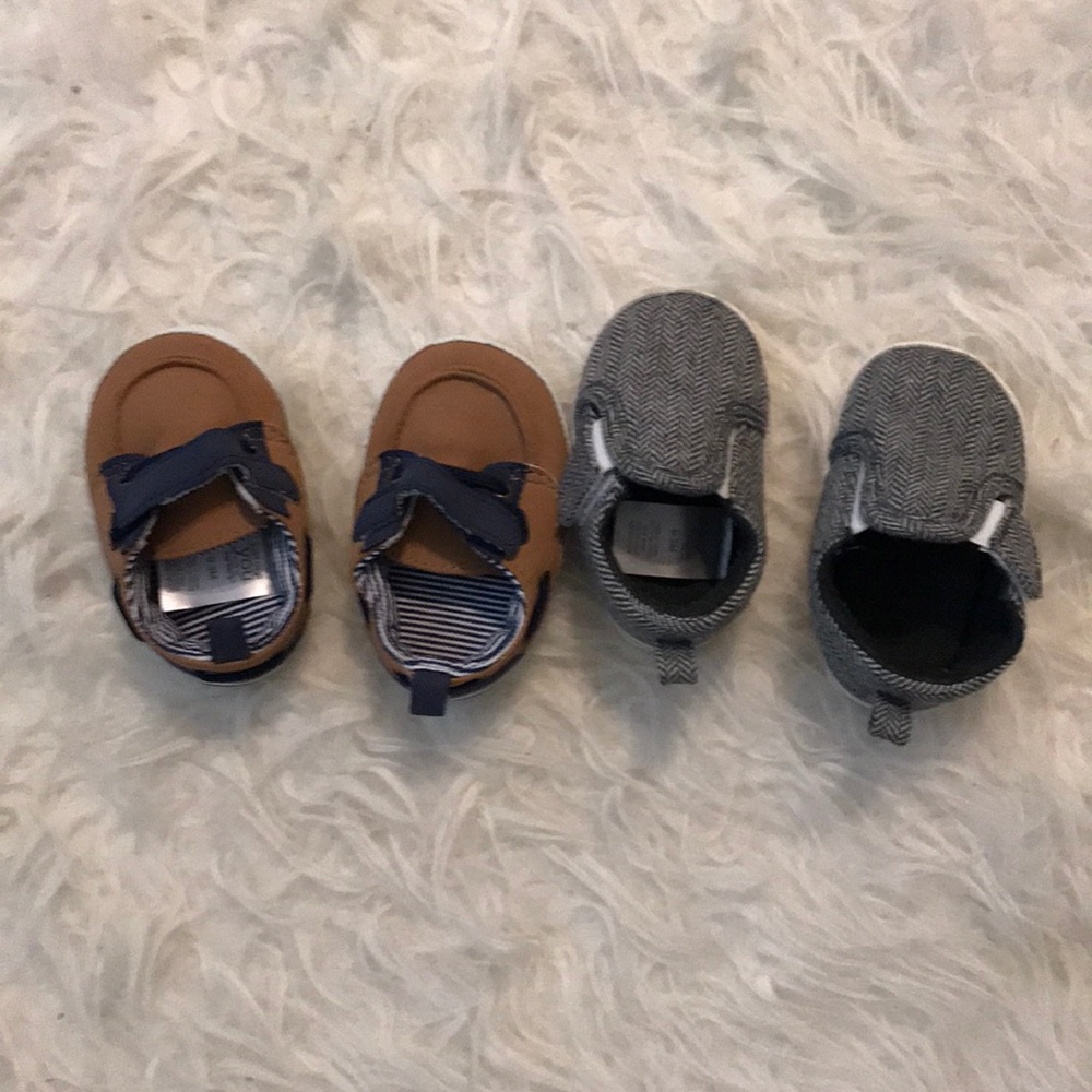 2 pairs baby boy shoes